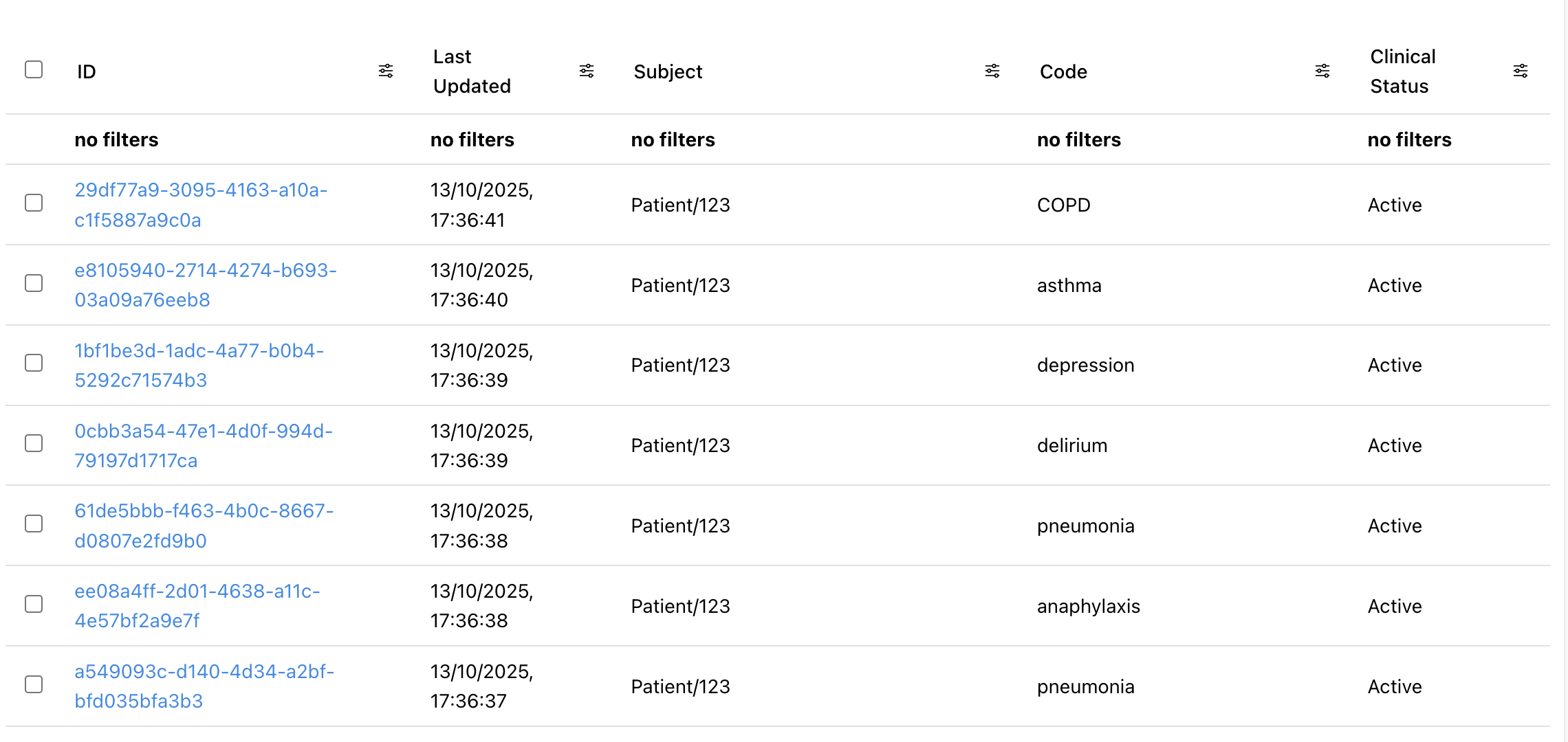 Medplum Condition Resources