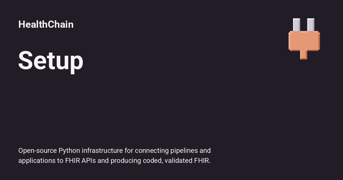 Setup - HealthChain